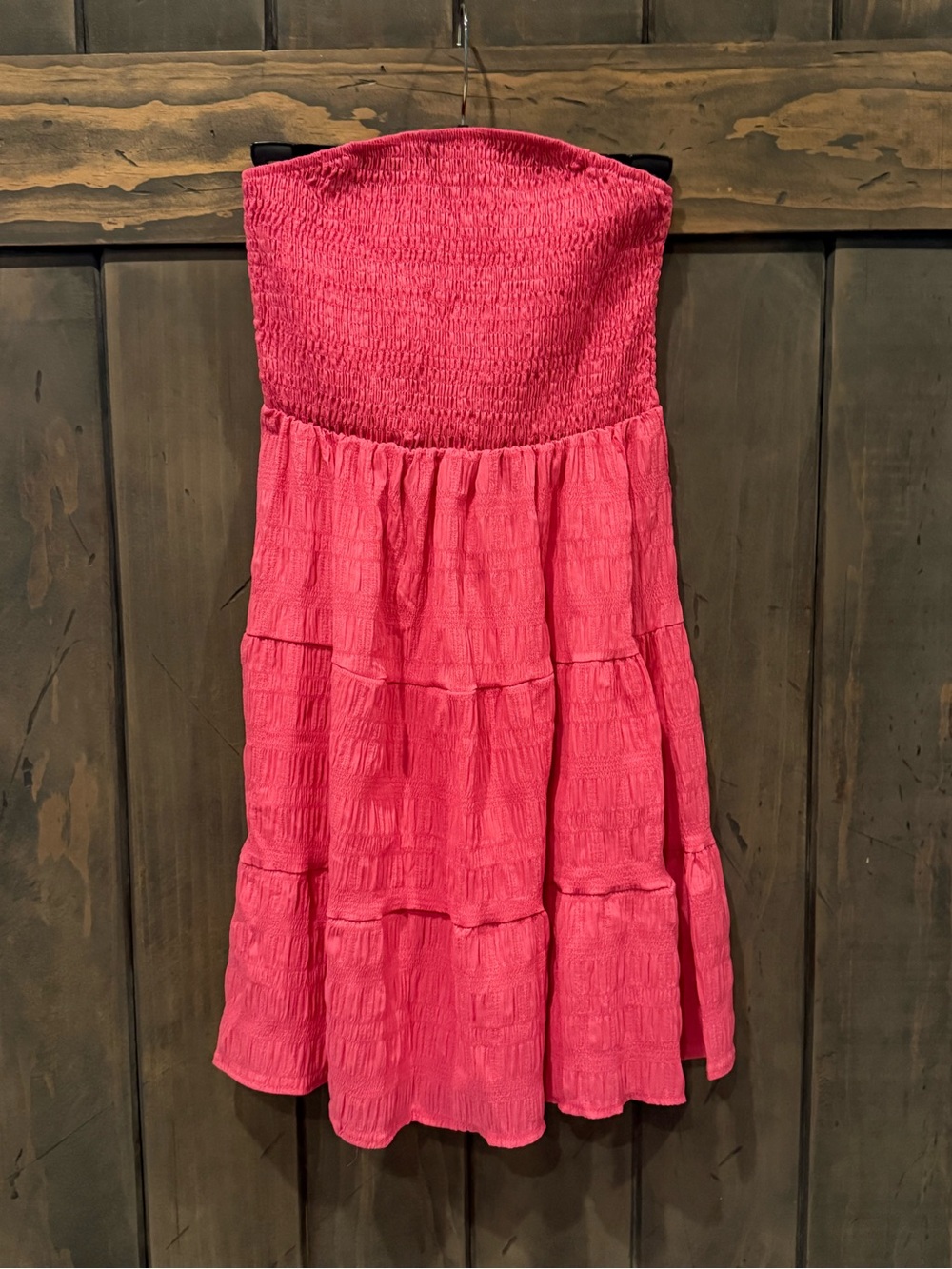 SHEIN Strapless - Pink sundress coverup